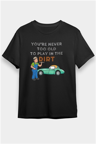 Araba tamircisi Siyah Unisex Tişört T-Shirt - TişörtFabrikası