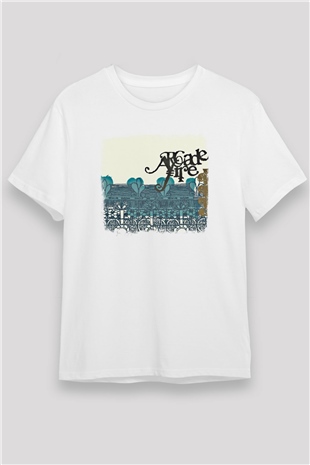 Arcade Fire Baskılı Unisex Beyaz Tişört