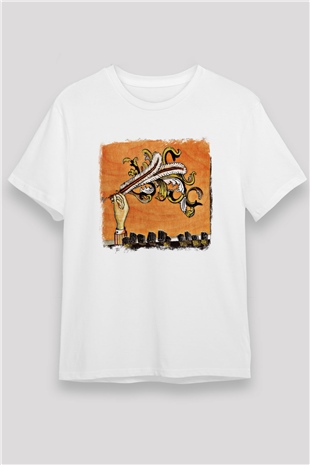 Arcade Fire Baskılı Unisex Beyaz Tişört