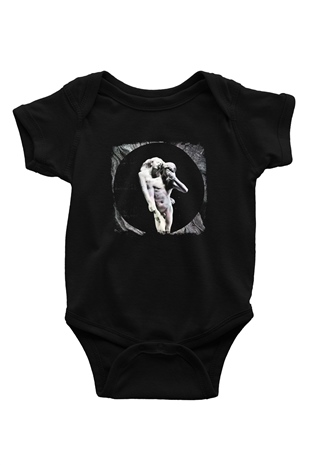 Arcade Fire Baskılı Unisex Siyah Bebek Body - Zıbın