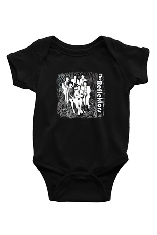 Arcade Fire Baskılı Unisex Siyah Bebek Body - Zıbın