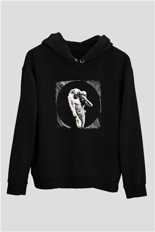 Arcade Fire Baskılı Unisex Siyah Hoodie