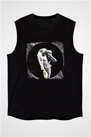 Arcade Fire Baskılı Unisex Siyah Kolsuz Tişört