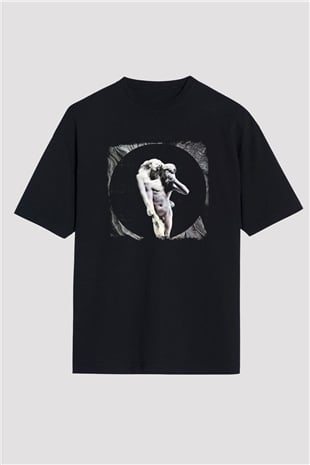 Arcade Fire Baskılı Unisex Siyah Oversize Tişört