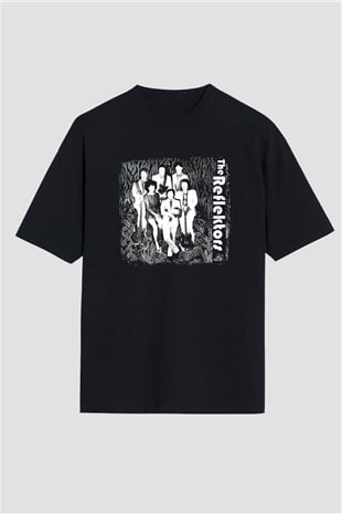 Arcade Fire Baskılı Unisex Siyah Oversize Tişört