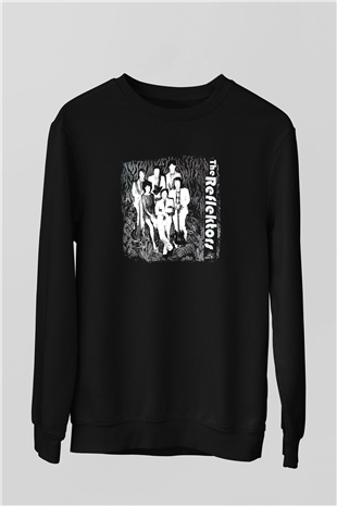 Arcade Fire Baskılı Unisex Siyah Sweatshirt