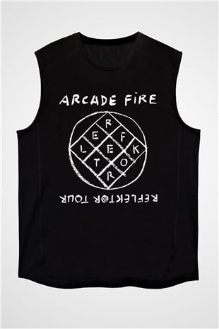 Arcade Fire Siyah Unisex Kolsuz Tişört
