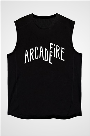 Arcade Fire Siyah Unisex Kolsuz Tişört