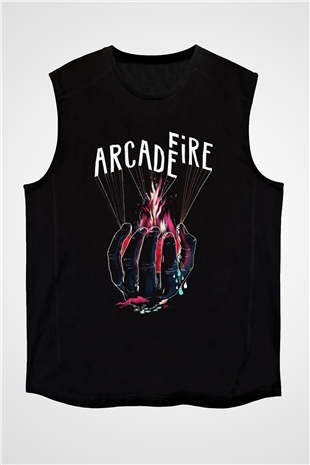 Arcade Fire Siyah Unisex Kolsuz Tişört