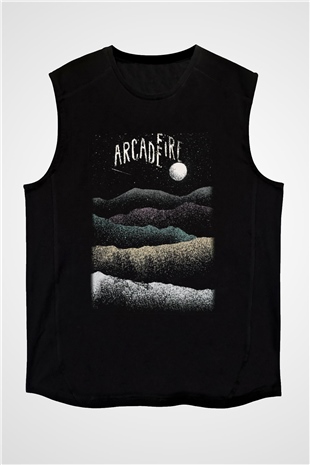 Arcade Fire Siyah Unisex Kolsuz Tişört