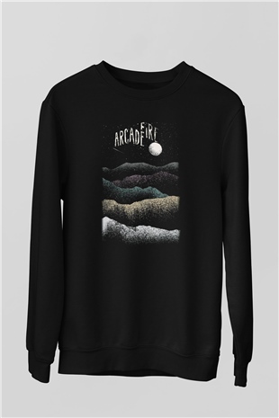 Arcade Fire Siyah Unisex Sweatshirt