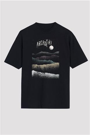 Arcade Fire Siyah Oversize Tişört Oversize T-shirt - TişörtFabrikası