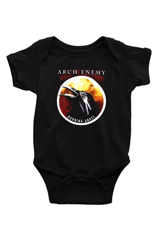 Arch Enemy Baskılı Siyah Bebek Body - Zıbın
