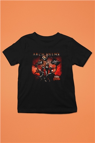 Arch Enemy Baskılı Siyah Unisex Çocuk Tişört