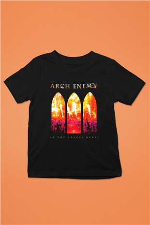 Arch Enemy Baskılı Siyah Unisex Çocuk Tişört