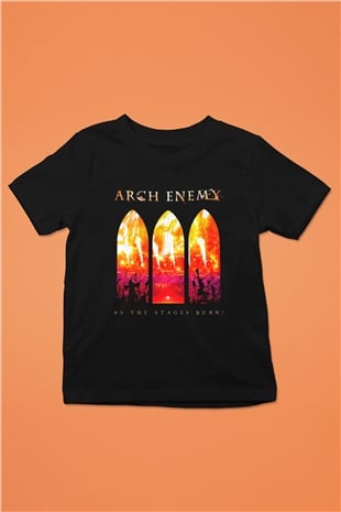 Arch Enemy Baskılı Siyah Unisex Çocuk Tişört