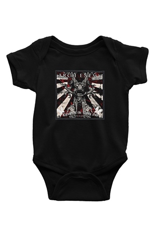 Arch Enemy Baskılı Unisex Siyah Bebek Body - Zıbın