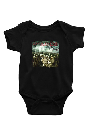Arch Enemy Baskılı Unisex Siyah Bebek Body - Zıbın