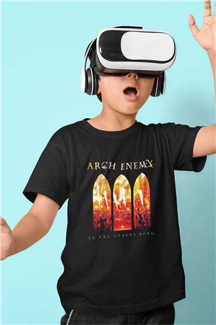 Arch Enemy Baskılı Unisex Siyah Çocuk Tişört