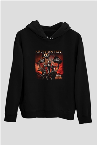 Arch Enemy Baskılı Unisex Siyah Hoodie