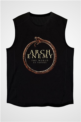 Arch Enemy Baskılı Unisex Siyah Kolsuz Tişört