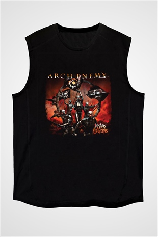 Arch Enemy Baskılı Unisex Siyah Kolsuz Tişört