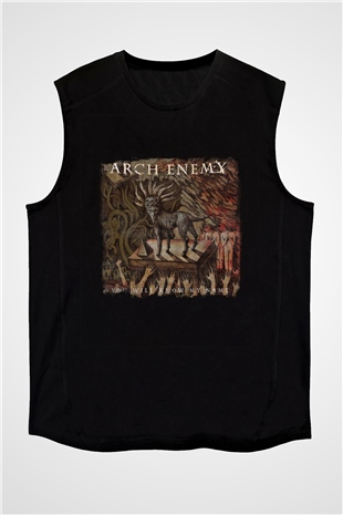 Arch Enemy Baskılı Unisex Siyah Kolsuz Tişört