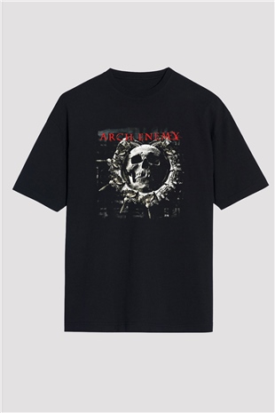 Arch Enemy Baskılı Unisex Siyah Oversize Tişört