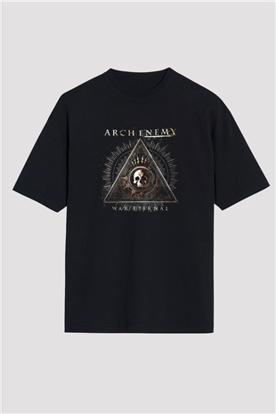 Arch Enemy Baskılı Unisex Siyah Oversize Tişört