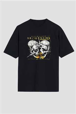 Arch Enemy Baskılı Unisex Siyah Oversize Tişört