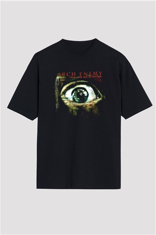 Arch Enemy Baskılı Unisex Siyah Oversize Tişört