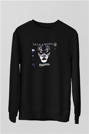 Arch Enemy Baskılı Unisex Siyah Sweatshirt