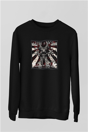 Arch Enemy Baskılı Unisex Siyah Sweatshirt