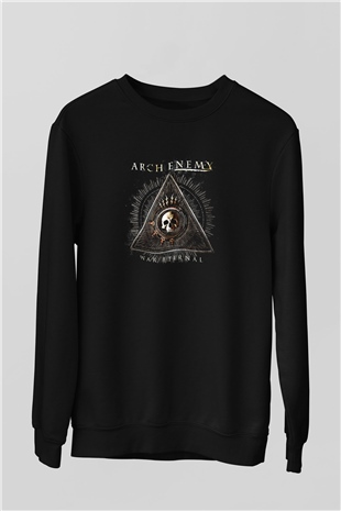 Arch Enemy Baskılı Unisex Siyah Sweatshirt