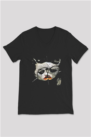 Arch Enemy Baskılı Unisex Siyah V Yaka Tişört