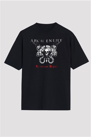 Arch Enemy Siyah Unisex Oversize Tişört T-Shirt