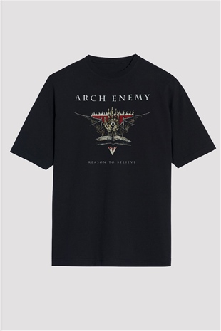 Arch Enemy Siyah Oversize Tişört Oversize T-shirt - TişörtFabrikası