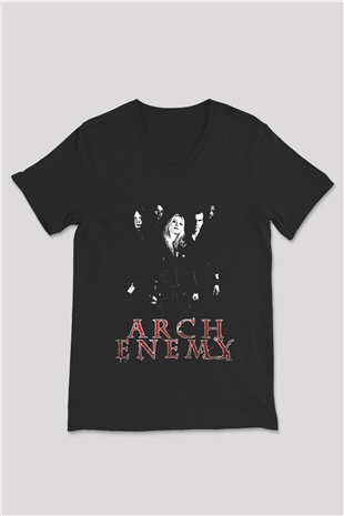 Arch Enemy Siyah Unisex V Yaka Tişört T-Shirt