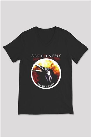 Arch Enemy Siyah Unisex V Yaka Tişört T-Shirt