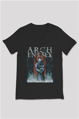 Arch Enemy Siyah Unisex V Yaka Tişört T-Shirt