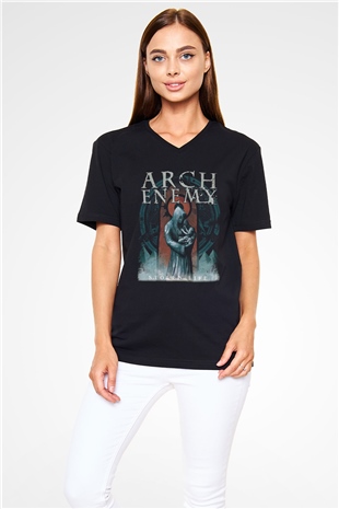 Arch Enemy Siyah Unisex V Yaka Tişört T-Shirt