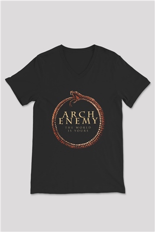 Arch Enemy Siyah Unisex V Yaka Tişört T-Shirt