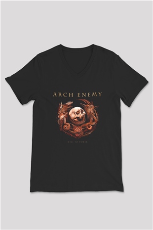 Arch Enemy Siyah Unisex V Yaka Tişört T-Shirt