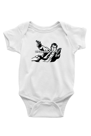 Archer Beyaz Bebek Body - Zıbın