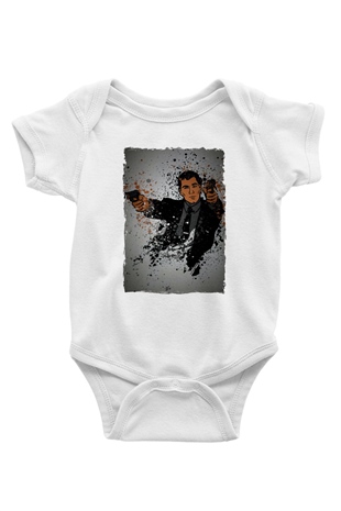 Archer Beyaz Bebek Body - Zıbın