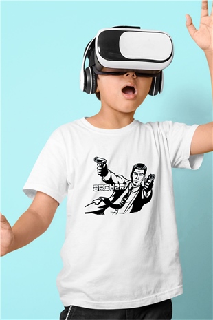 Archer Beyaz Unisex Çocuk Tişört
