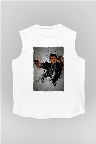 Archer Beyaz Unisex Kolsuz Tişört