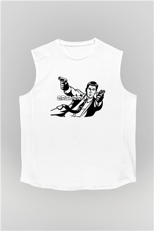 Archer Beyaz Unisex Kolsuz Tişört