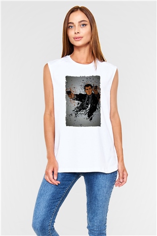 Archer Beyaz Unisex Kolsuz Tişört