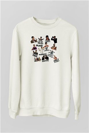 Archer Beyaz Unisex Sweatshirt